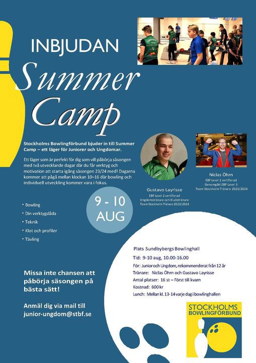 Inbjudan Summer Camp 2023