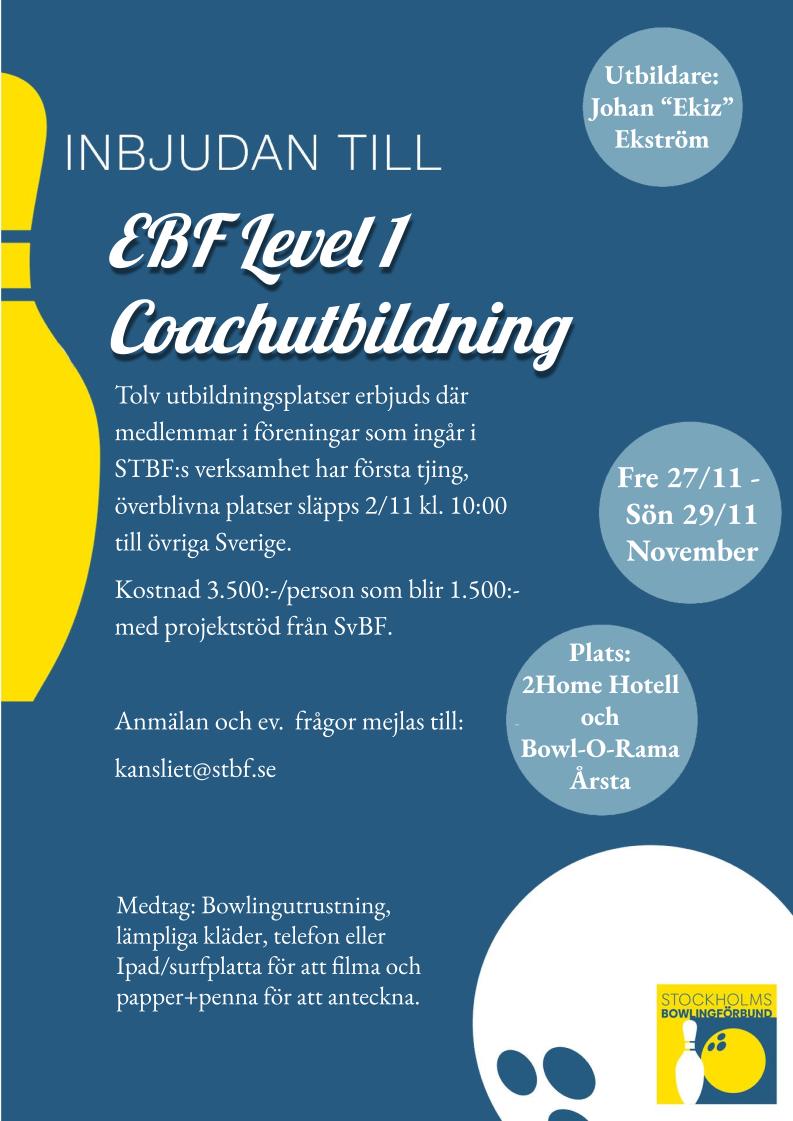 EBF Level 1 Inbjudan